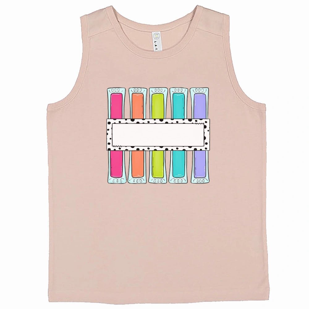 Personalized Girls Popsicle Tank Top - Petite & Sassy Designs