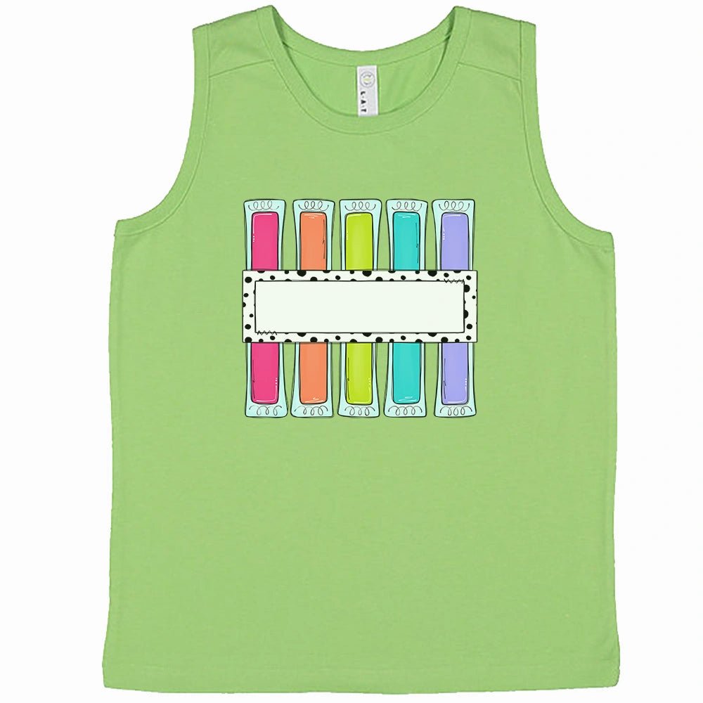 Personalized Girls Popsicle Tank Top - Petite & Sassy Designs