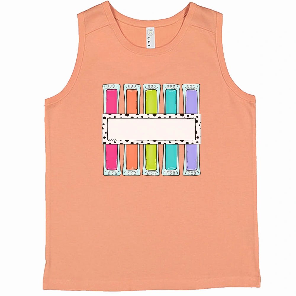 Personalized Girls Popsicle Tank Top - Petite & Sassy Designs