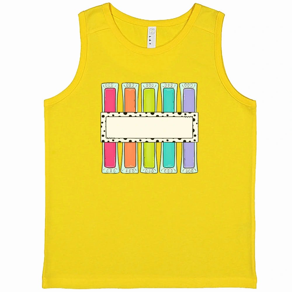 Personalized Girls Popsicle Tank Top - Petite & Sassy Designs
