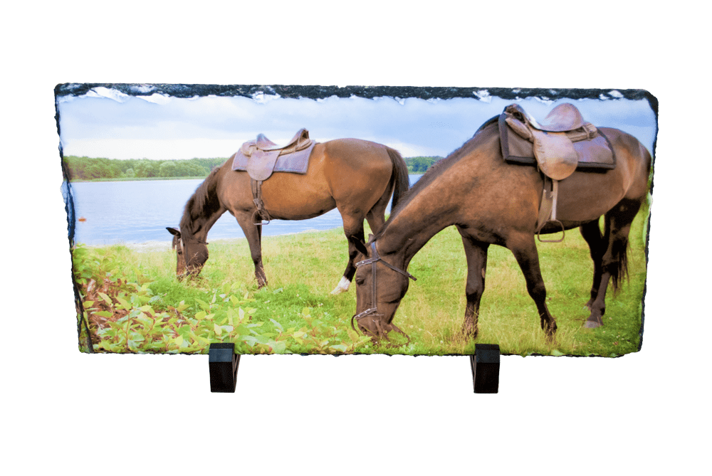 Custom 5 3/8" x 11 1/4" Photo Slate - Petite & Sassy Designs