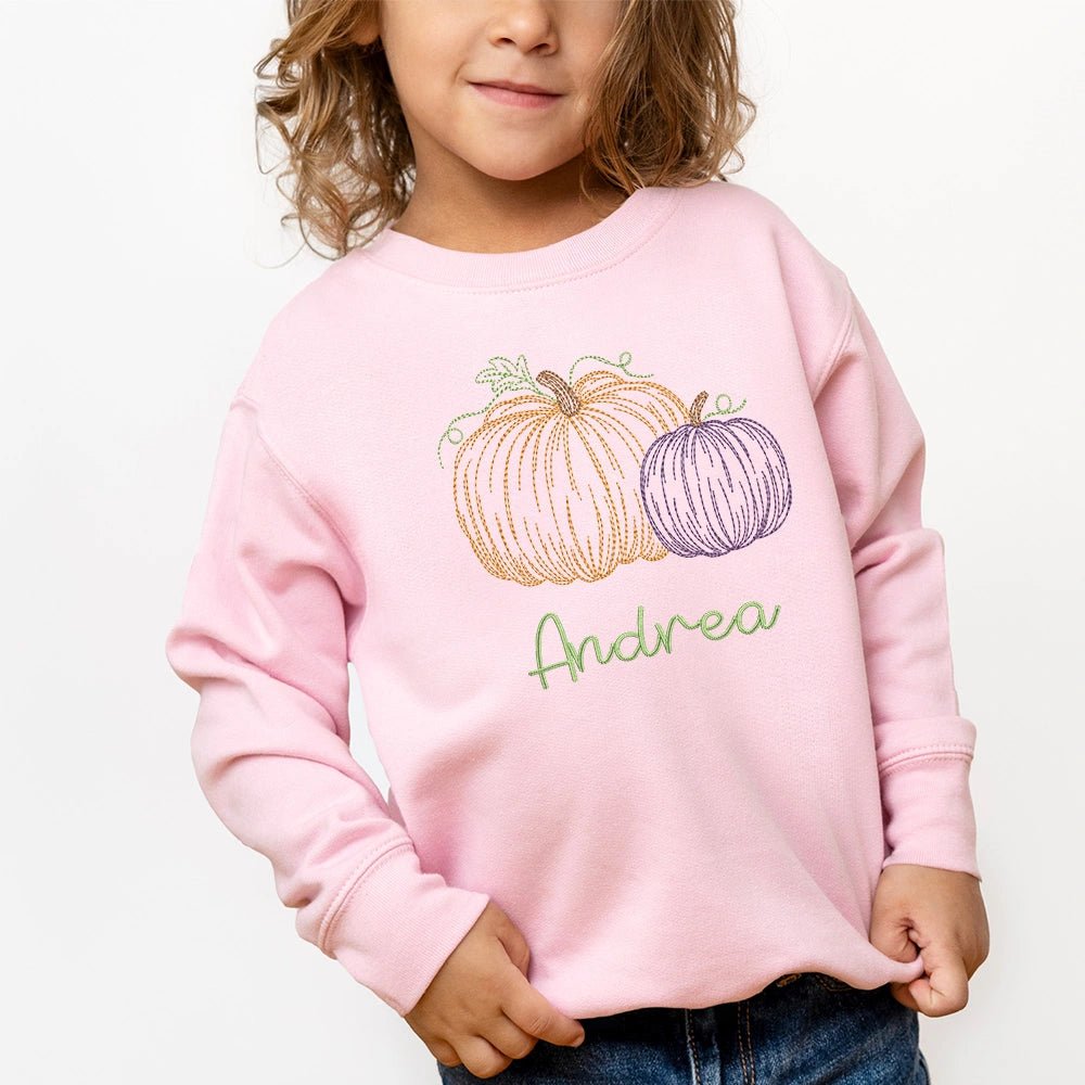 Pumpkin Duo Sweatshirt - Petite & Sassy Designs