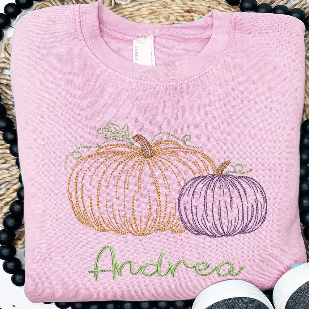 Pumpkin Duo Sweatshirt - Petite & Sassy Designs