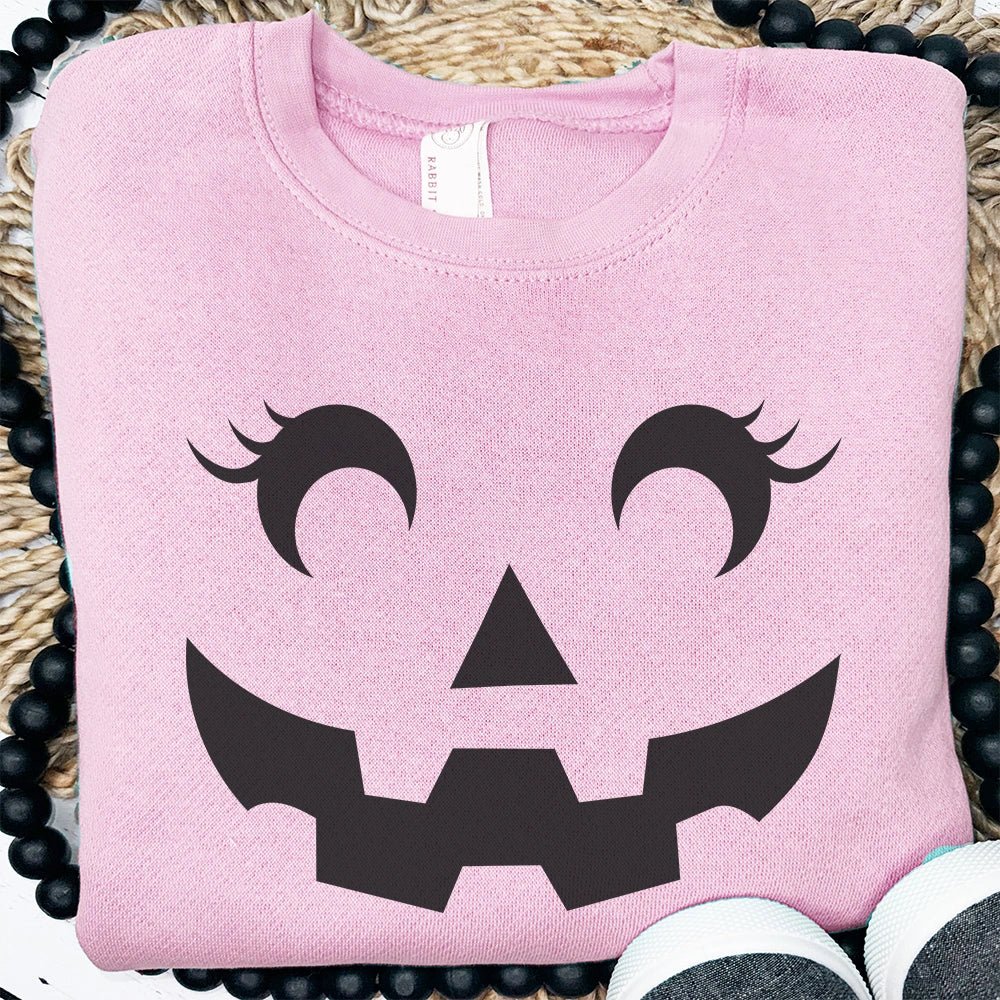 Jack - O - Lantern Face Sweatshirt - Petite & Sassy Designs