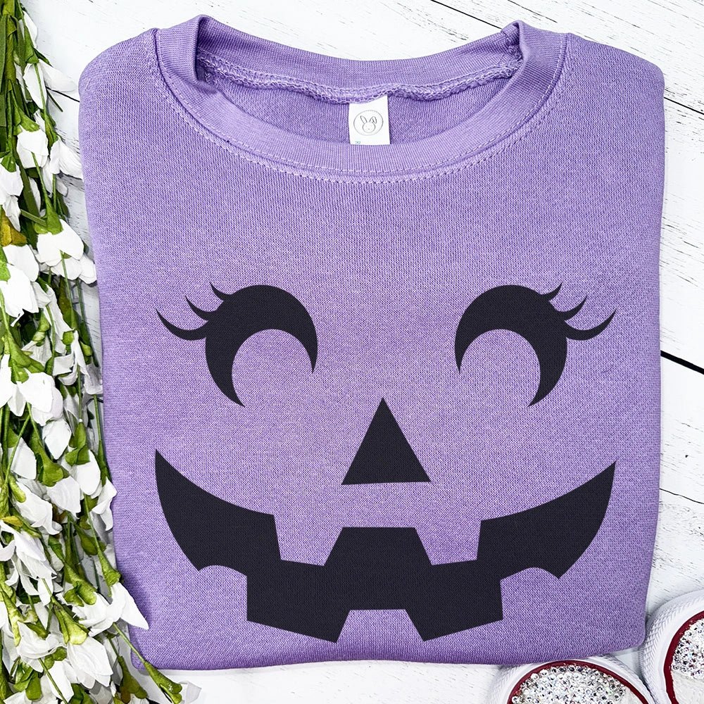 Jack - O - Lantern Face Sweatshirt - Petite & Sassy Designs