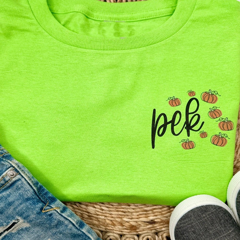 Pumpkin monogrammed T-Shirt - Petite & Sassy Designs