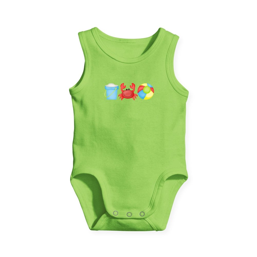 Personalized Beach Trio Tank Bodysuit - Petite & Sassy Designs