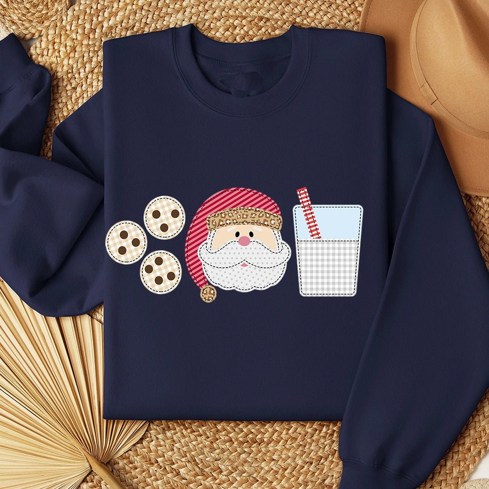 Santa Milk and Cookies Sweatshirt - Petite & Sassy Designs