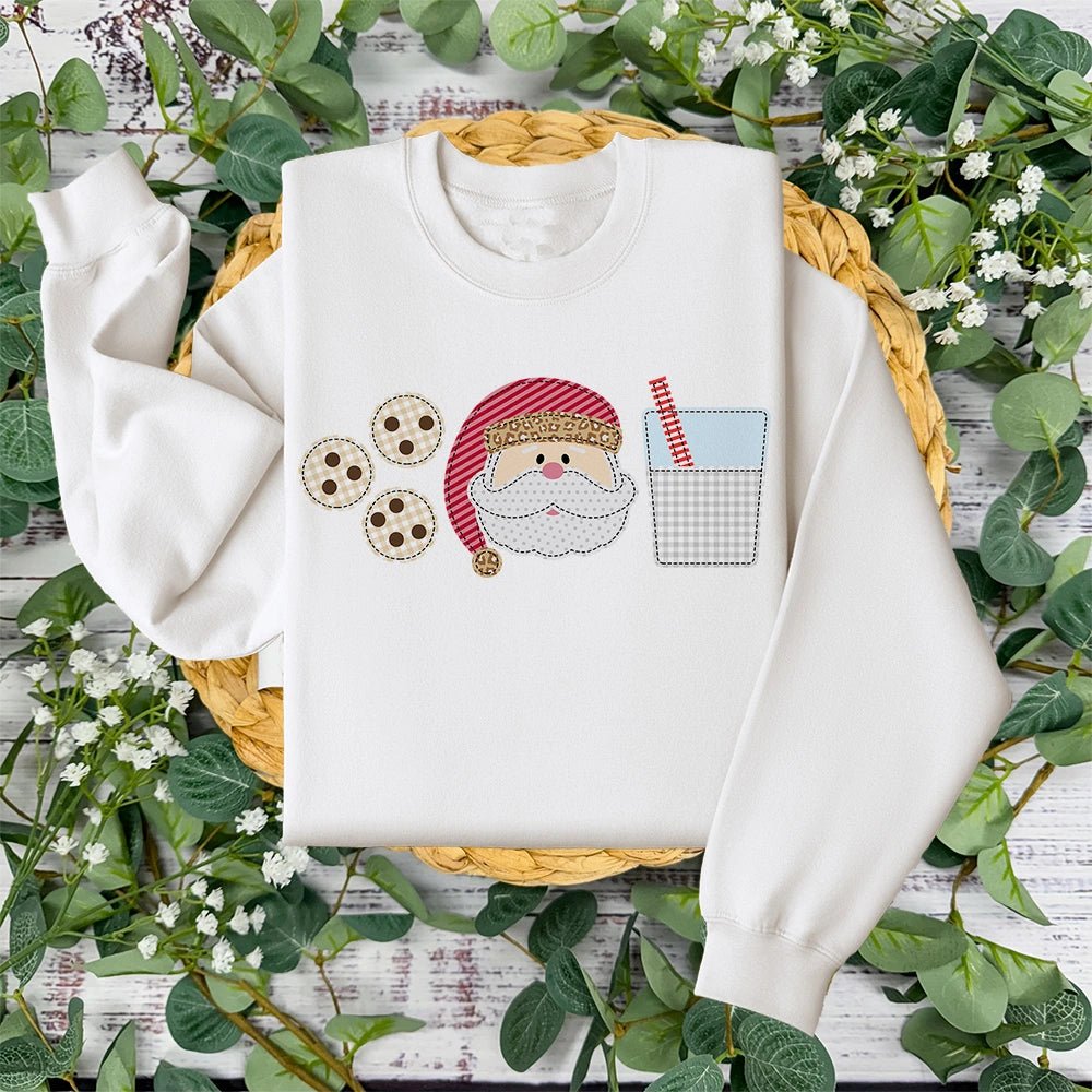 Santa Milk and Cookies Sweatshirt - Petite & Sassy Designs