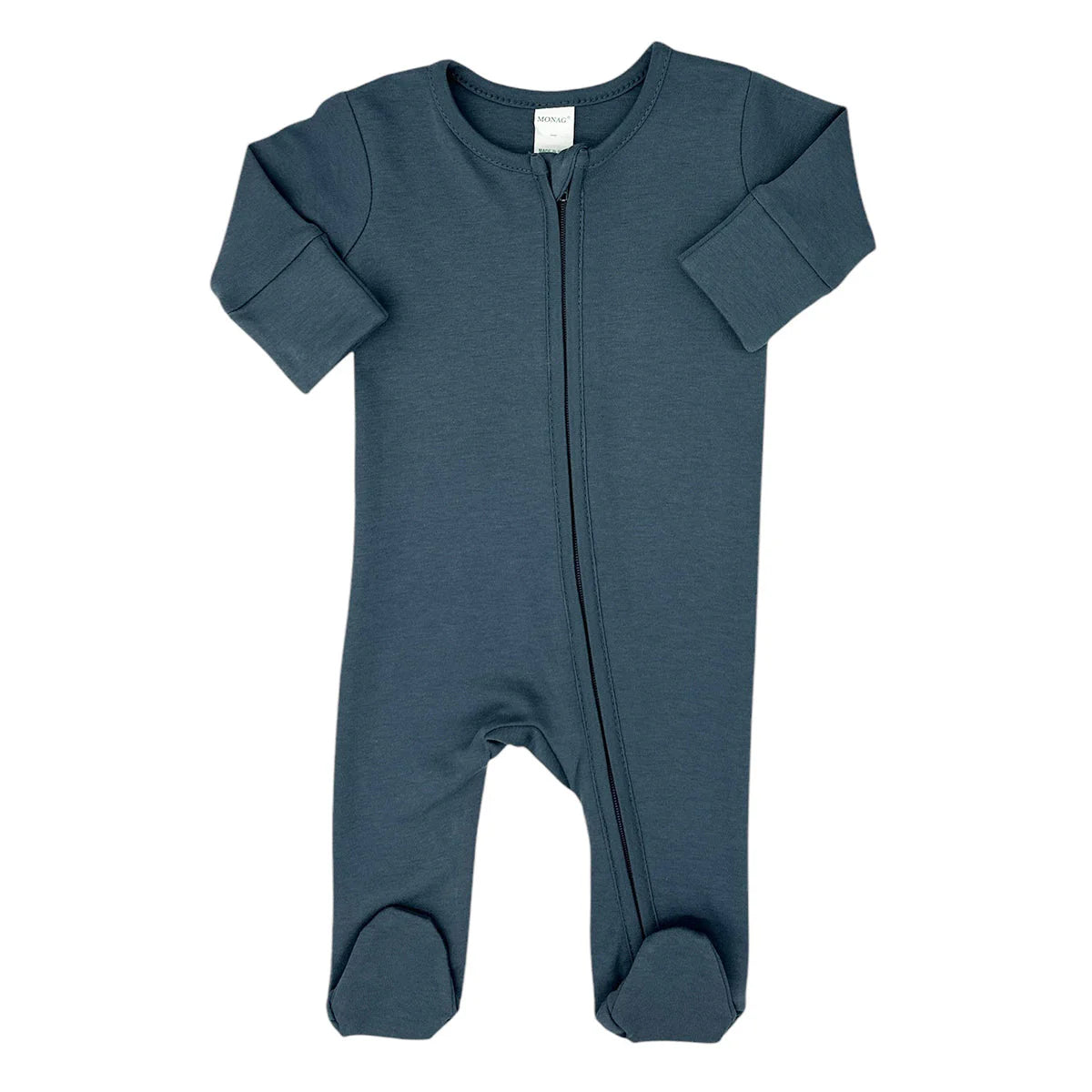 Infant Organic Cotton Zippered Romper with Footies - Petite & Sassy Designs