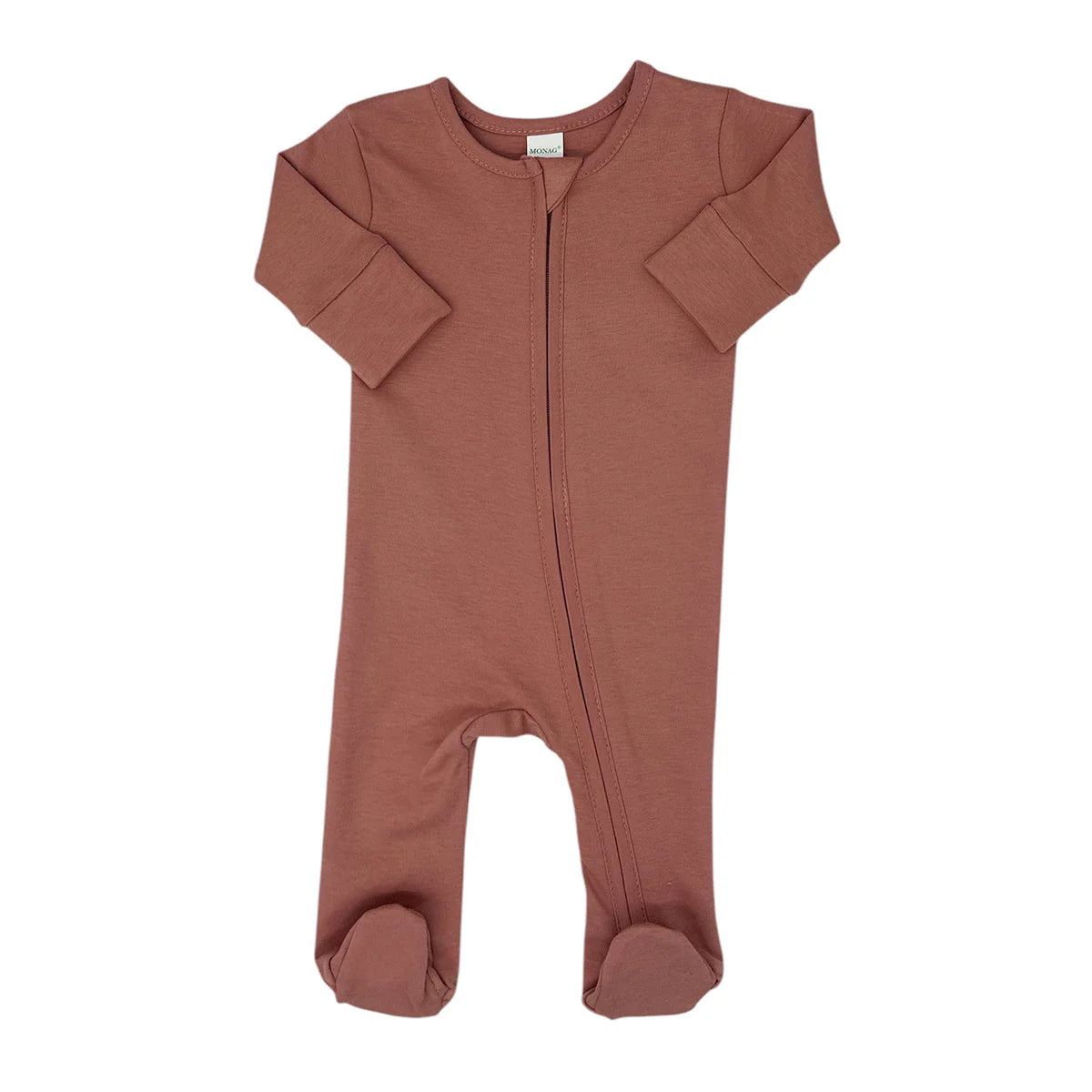 Infant Organic Cotton Zippered Romper with Footies - Petite & Sassy Designs