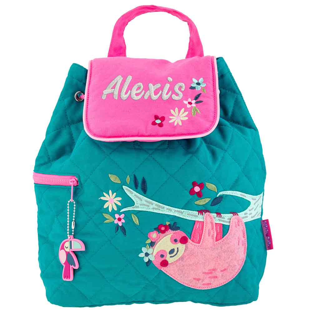 Sloth Quilted Backpack - Petite & Sassy Designs