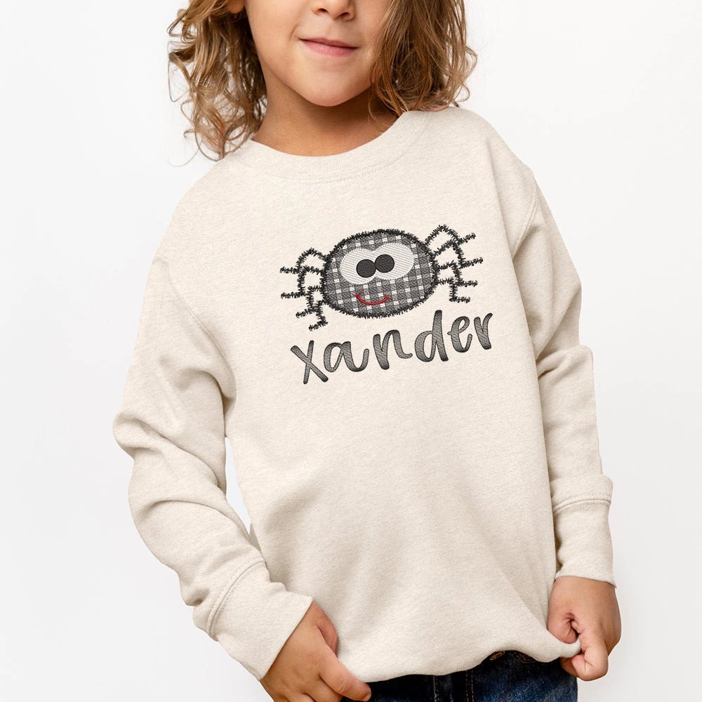 Sweet Spider Embroidered Sweatshirt - Petite & Sassy Designs