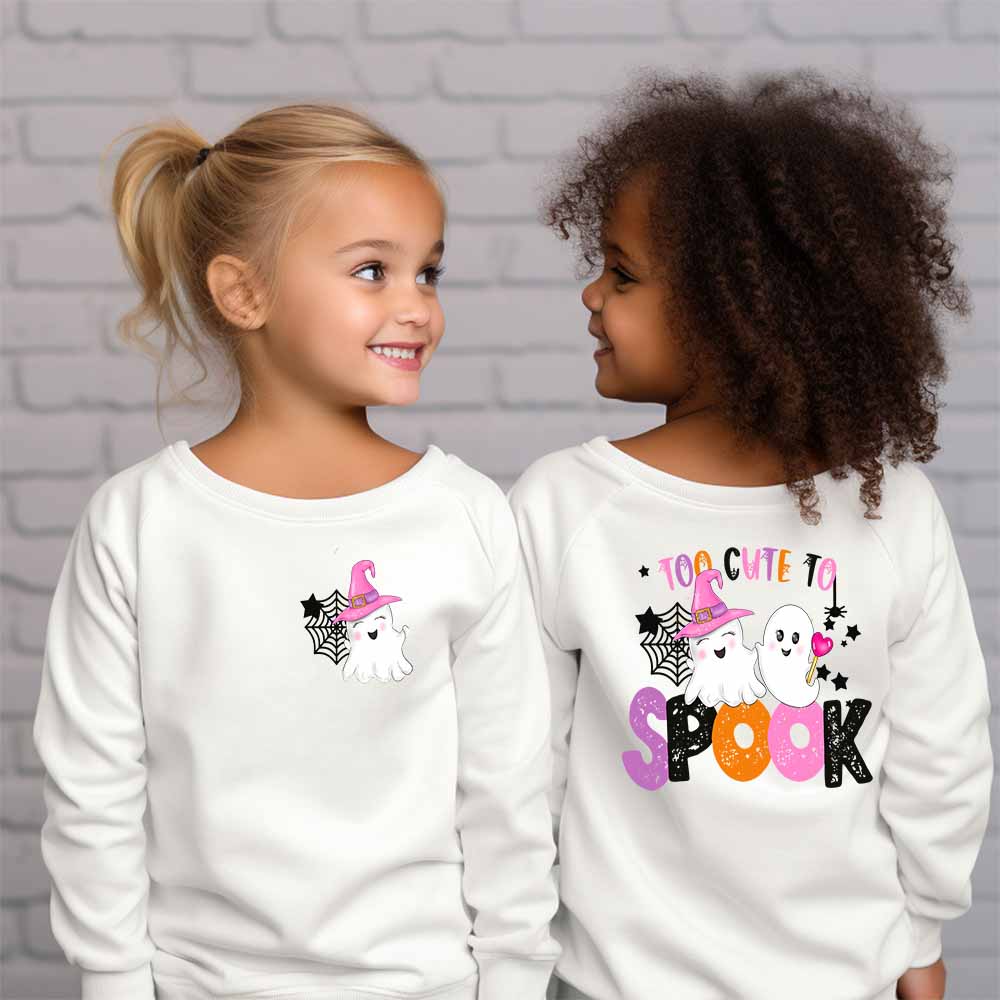Too Cute to Spook Fall Sweatshirt - Petite & Sassy Designs