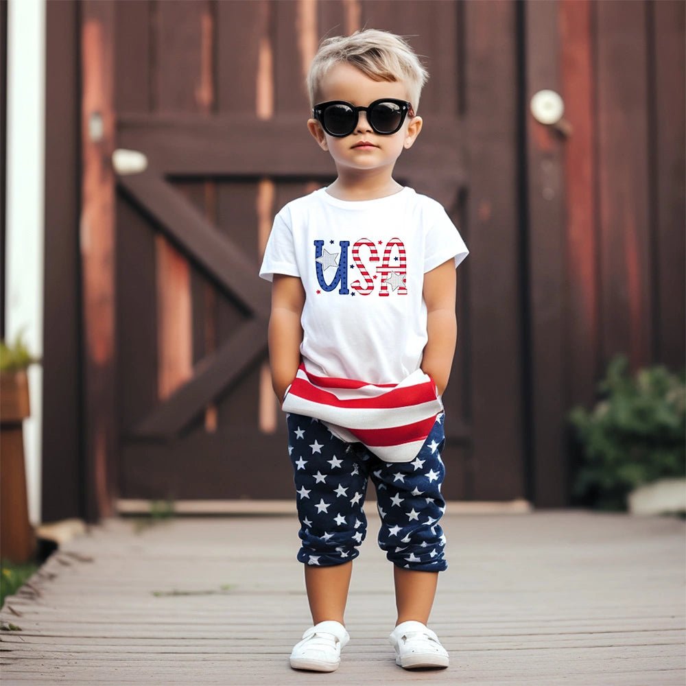 Patriotic USA T-shirt - Petite & Sassy Designs
