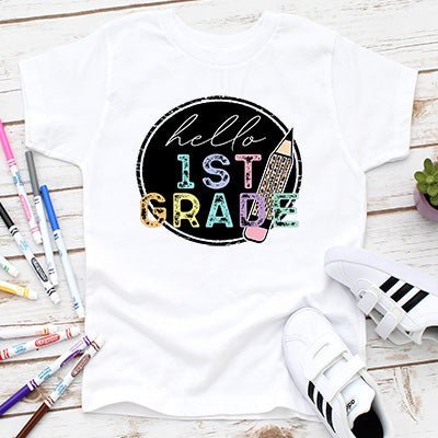 Hello Back to School Grade T-shirts - Petite & Sassy Designs