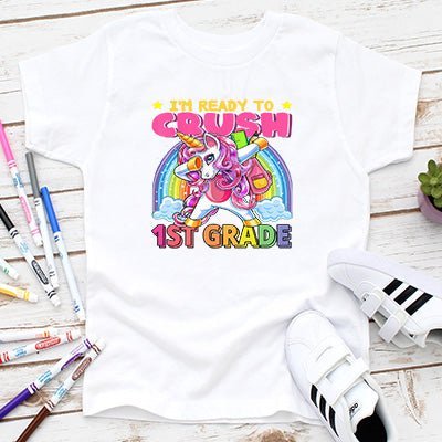 Unicorn Rainbow Back to School T-shirts - Petite & Sassy Designs