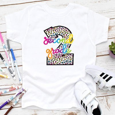 Colorful Leopard Back to School T-shirts - Petite & Sassy Designs
