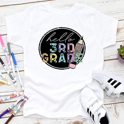 Hello Back to School Grade T-shirts - Petite & Sassy Designs