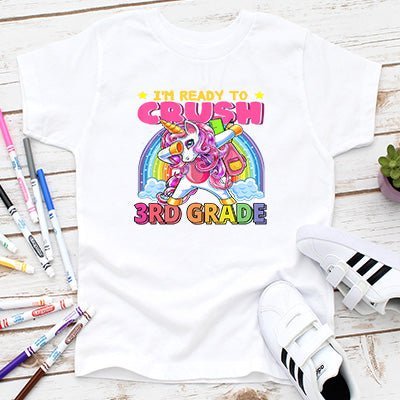 Unicorn Rainbow Back to School T-shirts - Petite & Sassy Designs