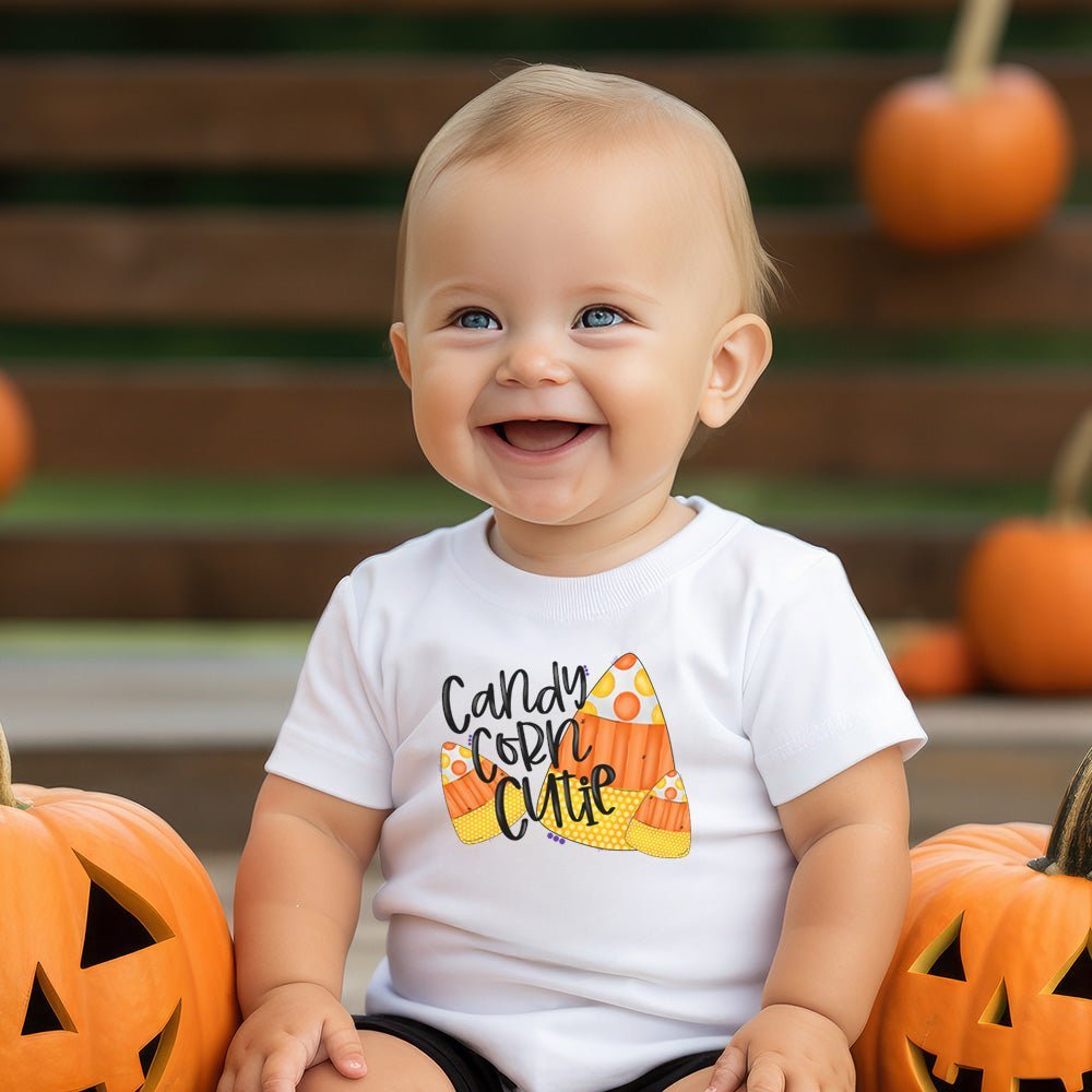 Candy Corn Cutie Infant Bodysuit - Petite & Sassy Designs