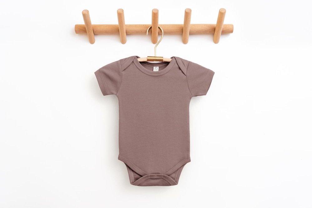 Organic Cotton Infant Bodysuit in Aster - Petite & Sassy Designs