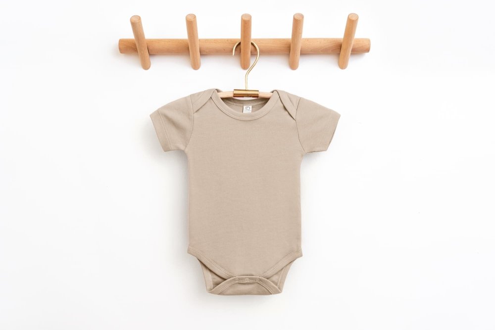 Organic Cotton Infant Bodysuit in Clay - Petite & Sassy Designs