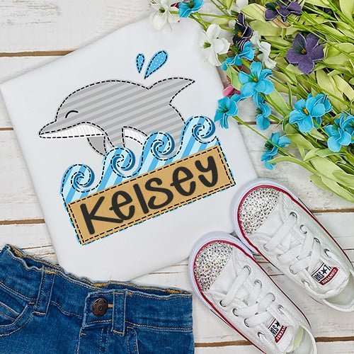 Fun Dolphin Personalized T-shirt - Petite & Sassy Designs