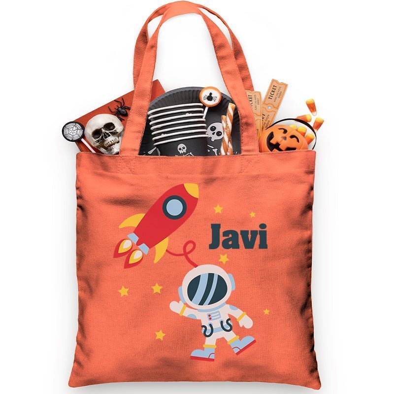 Space astronaut Trick or Treat Bag - Petite & Sassy Designs