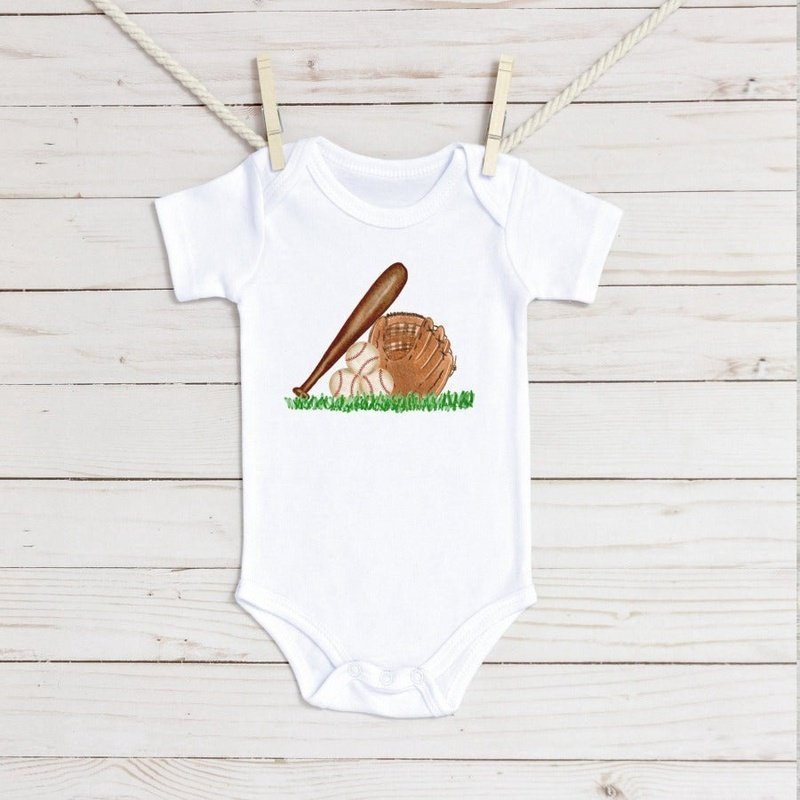 Baseball Infant Bodysuit - Petite & Sassy Designs