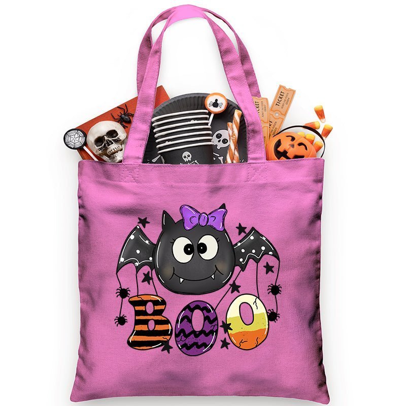 BOO Girl Bat Trick or Treat Bag - Petite & Sassy Designs