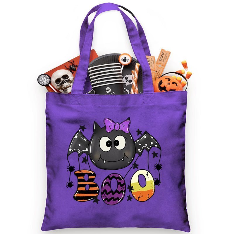 BOO Girl Bat Trick or Treat Bag - Petite & Sassy Designs