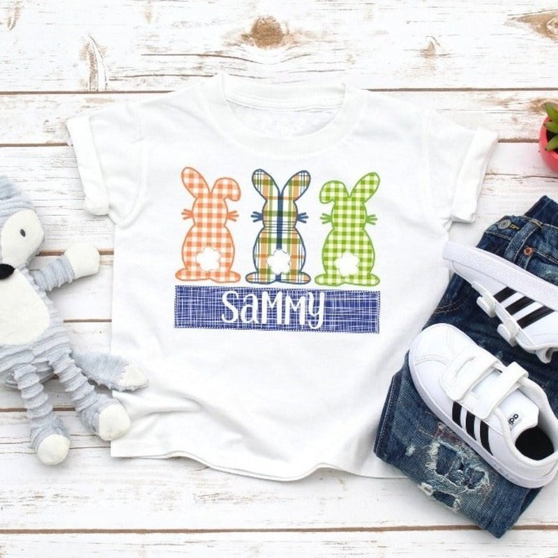 Easter Bunny Trio Personalized Top - Petite & Sassy Designs