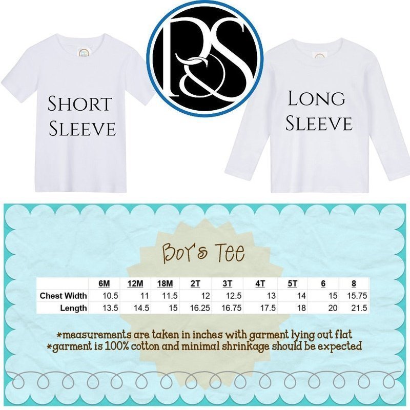 Chevron Monogram Graphic Tee - Petite & Sassy Designs