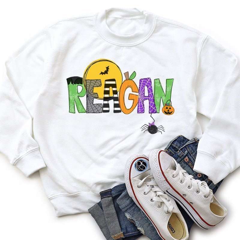 Halloween Name Sweatshirt - Petite & Sassy Designs