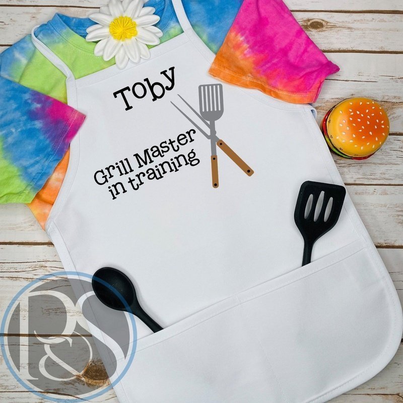 Kids Grill Master Apron - Petite & Sassy Designs