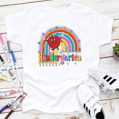 Back to School Pencil Rainbow Grade T-shirts - Petite & Sassy Designs