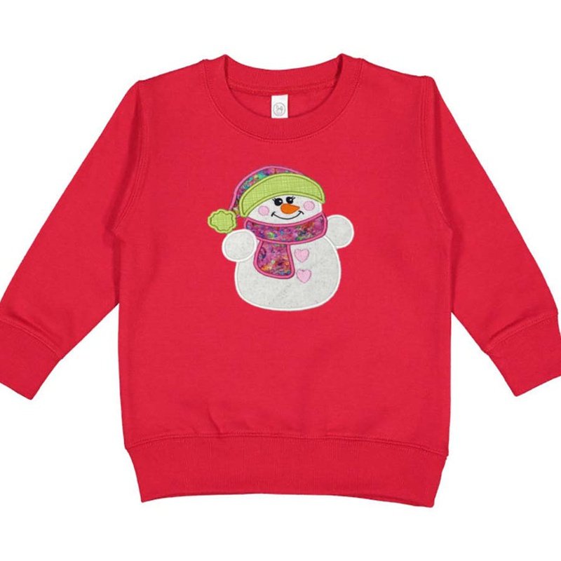 Little Snowman Girl Applique Sweatshirt - Petite & Sassy Designs