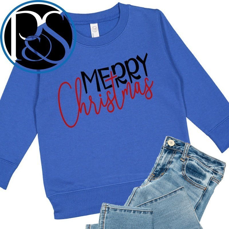 Merry CHRISTmas Sweatshirt - Petite & Sassy Designs