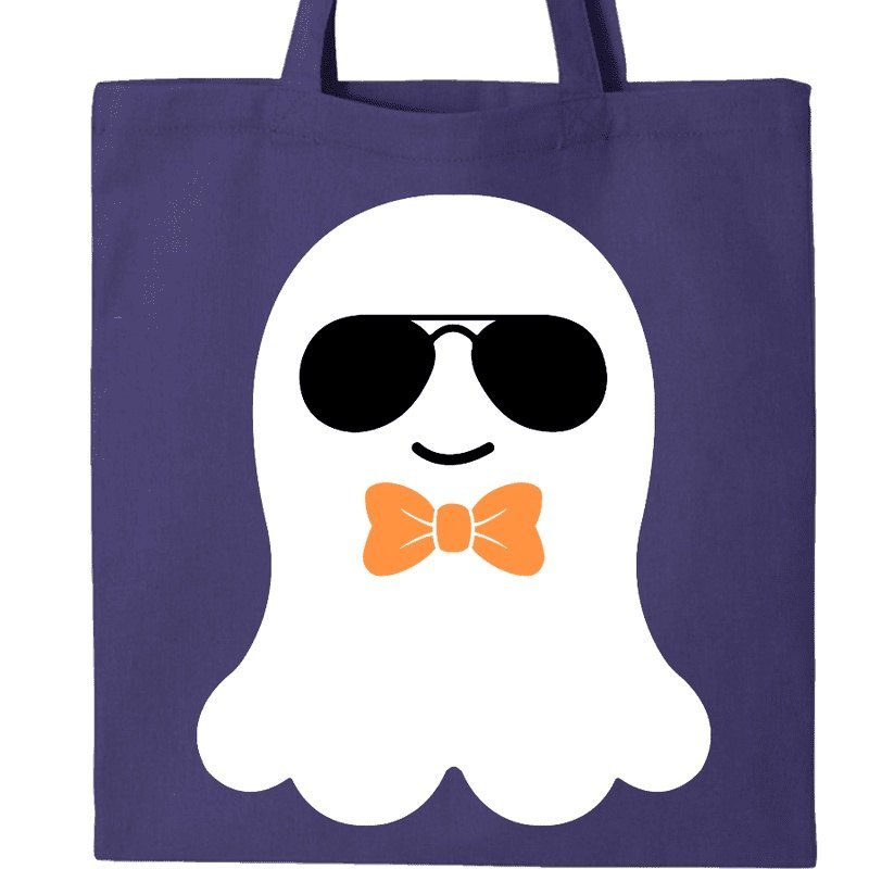 Bow Tie Ghost Trick or Treat Bag - Petite & Sassy Designs