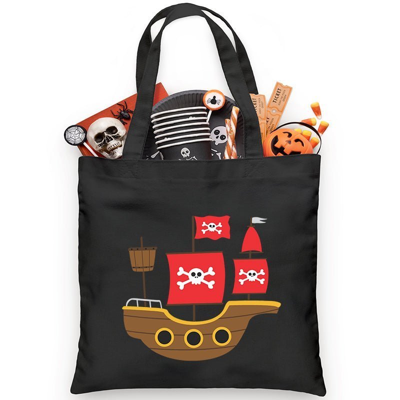Pirate Ship Trick or Treat Bag - Petite & Sassy Designs
