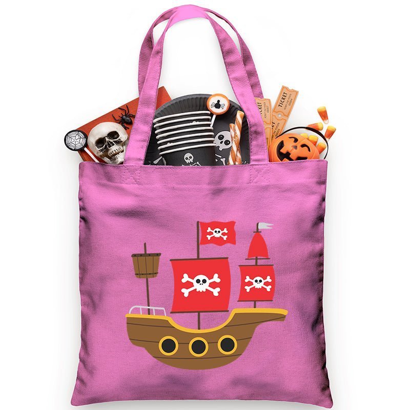 Pirate Ship Trick or Treat Bag - Petite & Sassy Designs