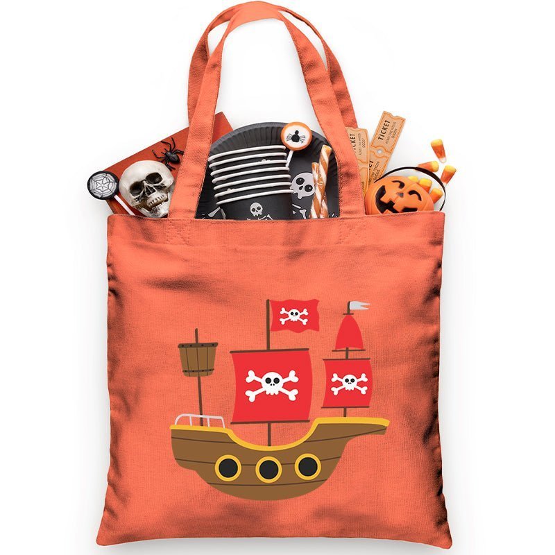 Pirate Ship Trick or Treat Bag - Petite & Sassy Designs