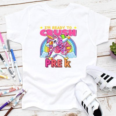 Unicorn Rainbow Back to School T-shirts - Petite & Sassy Designs