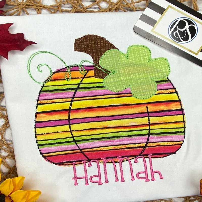 Pumpkin Applique Ruffle Sleeve Shirt - Petite & Sassy Designs