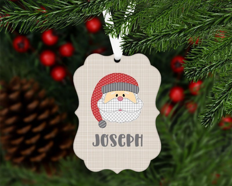 Santa Christmas Ornament - Petite & Sassy Designs