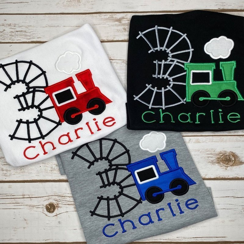 Train Long Sleeve Birthday Shirt - Petite & Sassy Designs