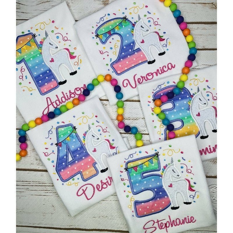 Unicorn 2nd Birthday Shirt - Petite & Sassy Designs
