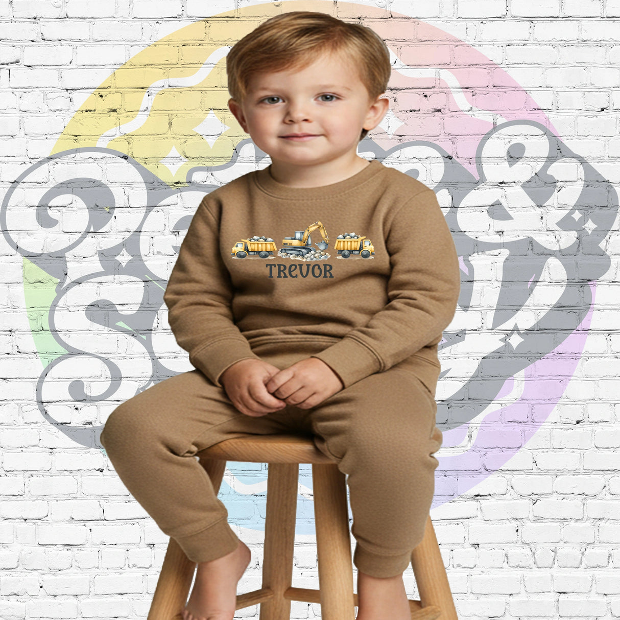 Construction Kids Sweatshirt | Toddler Truck Lover Shirt | Boys Bulldozer Dump Truck Crewneck - Petite & Sassy Designs