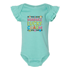 Mama's Lucky Charm Flutter Sleeve Bodysuit - Petite & Sassy Designs